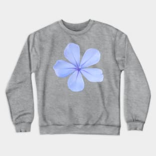 Blue Flower Photo Crewneck Sweatshirt